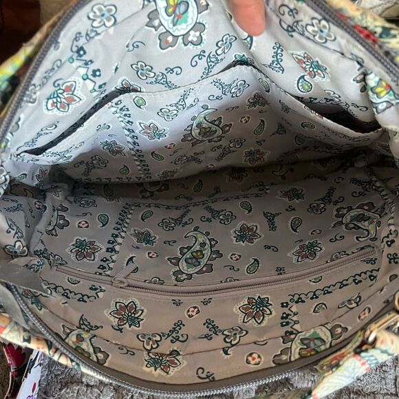 Vera Bradley Women's Multi-Compartment Shoulder Satchel Purse Handbag - Picture 4 of 8